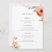 エレガントフローラバチェロレッテ週末 招待状 (裏面)