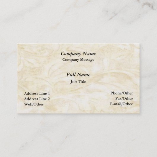 エレガントフローラバックグラウンド名刺テンプレート 名刺 (正面)