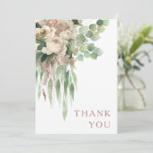 エレガントフローラバラピ結婚ンク サンキューカード (スタンド正面)