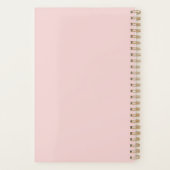 エレガントフローラバラブラックピンク結婚ズ プランナー手帳 (裏面)