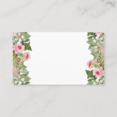 エレガントフローラバラ座席表 プレイスカード (裏面)