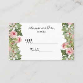 エレガントフローラバラ座席表 プレイスカード