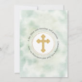 エレガントフローラバラ金ゴールドクロスファースト通信 招待状 (裏面)