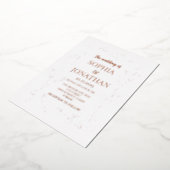 エレガントフローラバラ金ゴールド箔結婚式招待状 箔招待状 (回転した状態)