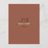 エレガントフローラバラ金ゴールド結婚詳細 エンクロージャーカード (裏面)