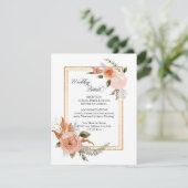 エレガントフローラバラ金ゴールド結婚詳細 エンクロージャーカード (スタンド正面)