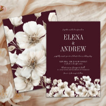 エレガントフローラバルガン赤と白ディ結婚ズ