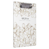エレガントフローラパーソナライズされたクリップボード クリップボード (右)