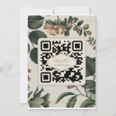 エレガントフローラパーソナライズされた結婚式招待状 招待状 (裏面)