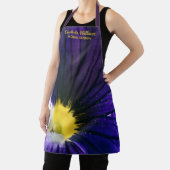 エレガントフローラパープルパンシーのマクロ写真 エプロン (インサイチュ)