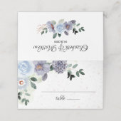 エレガントフローラパープルブライダルシャワー結婚ズ プレイスカード (外部開封)