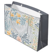 エレガントフローラパームデザイン ラージペーパーバッグ (裏面アングル)