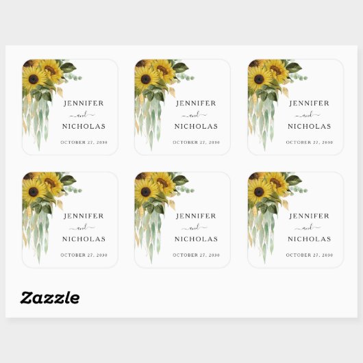 エレガントフローラヒマ結婚ワリ スクエアシール (シート)