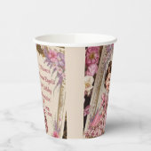 エレガントフローラビクトリアン戯曲第6誕生日 紙コップ (左)