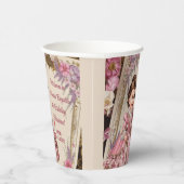 エレガントフローラビクトリアン戯曲第6誕生日 紙コップ (右)