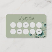 エレガントフローラビジネスおよびロイヤリティカード ロイヤリティカード (裏面)