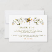 エレガントフローラビーブライダルシャワー サンキューカード (正面)