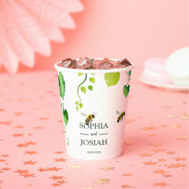 エレガントフローラビー愛結婚性 紙コップ