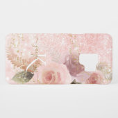 エレガントフローラピガーリーンクグリッター金ゴールドスター名 Case-Mate SAMSUNG GALAXYケース (裏面(横))