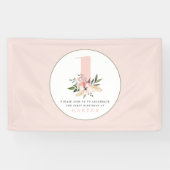 エレガントフローラピガーリーンク誕生日パーティヴィンテージ 横断幕 (横)