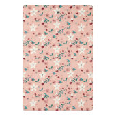 エレガントフローラピンクパターンホーム ミニクリップボード (裏面)