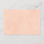 エレガントフローラピンク水彩結婚式 エンクロージャーカード (裏面)