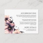 エレガントフローラピ結婚ンク詳細 エンクロージャーカード (裏面)