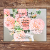 エレガントフローラファミリー懇親会招待状 ポストカード