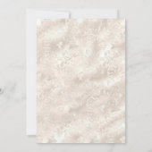 エレガントフローラフェイクフォイルパールグラーム結婚ズ 招待状 (裏面)