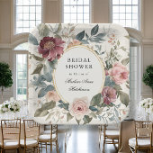 エレガントフローラフランスの金ゴールドブライダルシャワー茶 ペーパープレート