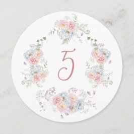 エレガントフローラフレームのラウンドテーブル番号