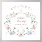 エレガントフローラフレームの最初のコミュニティへようこそ ポスター (正面)