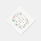 エレガントフローラフレームの確認 スタンダードカクテルナプキン (角)