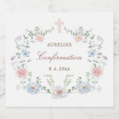 エレガントフローラフレームの確認 リキュールボトルラベル (シングルラベル)