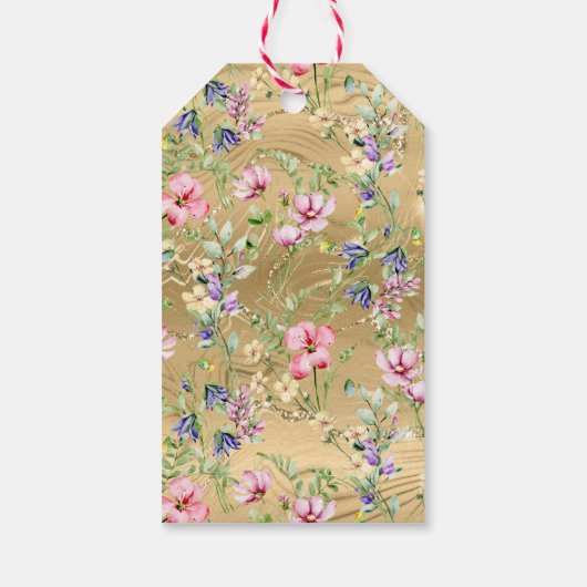 エレガントフローラフレーム：すべての大事な行事 ギフトタグ (裏面)