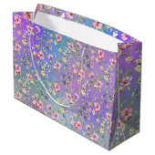 エレガントフローラフレーム:すべての大事な行事 ラージペーパーバッグ (裏面アングル)