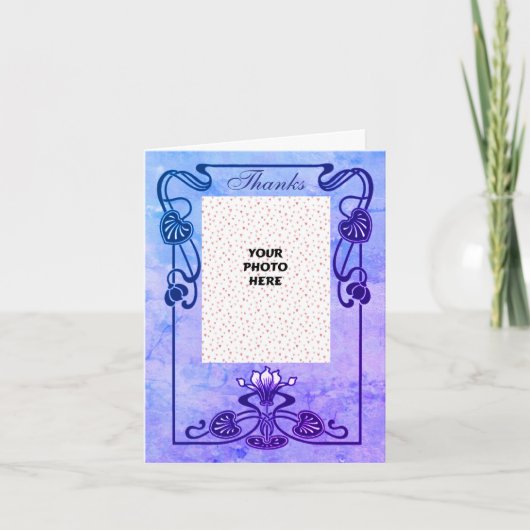 エレガントフローラフレ結婚ームの写真 サンキューカード (正面)