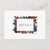 エレガントフローラフレ結婚ームの詳細 エンクロージャーカード (正面)