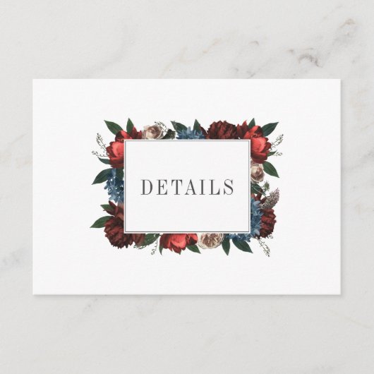 エレガントフローラフレ結婚ームの詳細 エンクロージャーカード (正面)