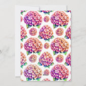 エレガントフローラブックブライダルシャワー招待 シーズンカード (裏面)