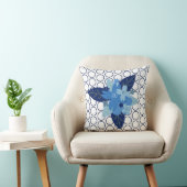 エレガントフローラブパターン（の模様が）あるルーモノクロデザイン クッション (椅子)