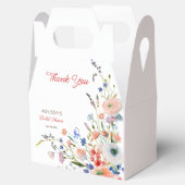 エレガントフローラブライダルシャワーありがとう フェイバーボックス (オープン)