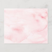 エレガントフローラブライダルシャワーのアドバイスカード (裏面)