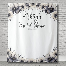 エレガントフローラブライダルシャワーの背景 タペストリー