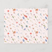 エレガントフローラブライダルシャワーアドバイスとウィッシュ (裏面)