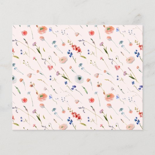 エレガントフローラブライダルシャワーアドバイスとウィッシュ (裏面)