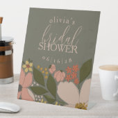 エレガントフローラブライダルシャワーギフトラベル 台座サイン (インサイチュ)