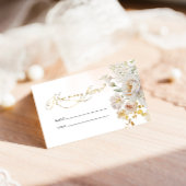 エレガントフローラブライダルシャワーゲーム数キス エンクロージャーカード