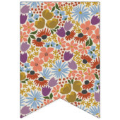 エレガントフローラブライダルシャワーフラグ バンティングフラッグ (第1の旗)