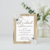 エレガントフローラブライダルシャワー予算招待状 (スタンド正面)